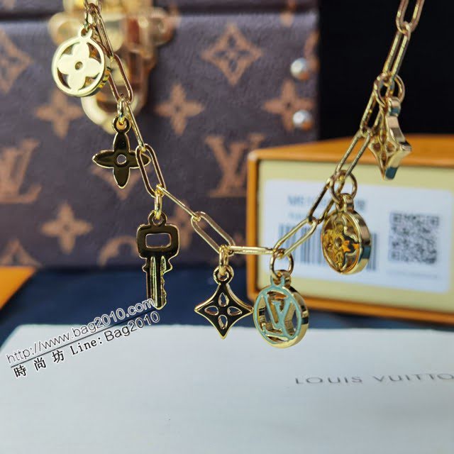 Louis Vuitton新款飾品 路易威登Roman Holidays手鏈 LV吊墜可調節手鏈  zglv1816